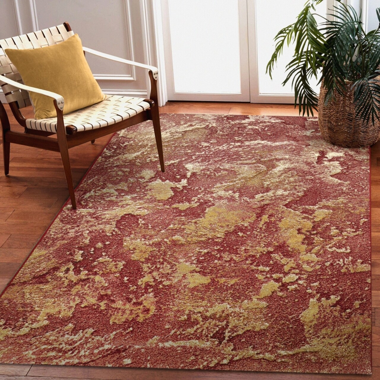 The Rug Department Liora Manne Marina Lava Indoor Outdoor Area Rug Red